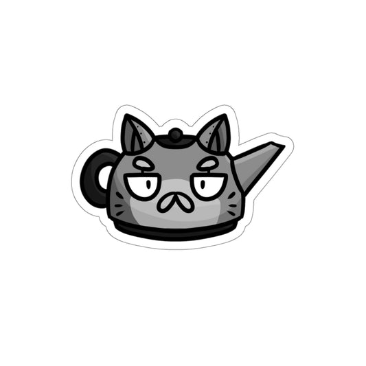 Kettle Cat Die-Cut Sticker