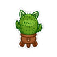 Cactus Cat Die-Cut Sticker