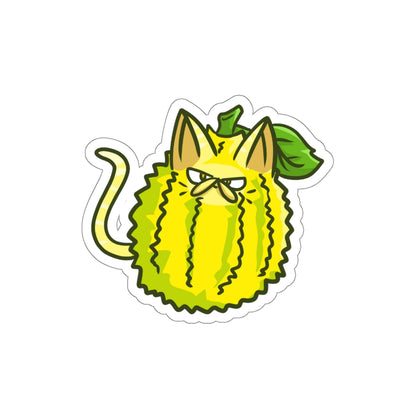 Jackfruit Cat Die-Cut Sticker