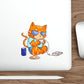 Gamer Cat Die-Cut Sticker