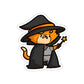 Witch Cat Die-Cut Sticker