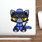 Mailman Cat Die-Cut Sticker