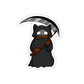 Grim Reaper Cat Die-Cut Sticker