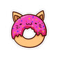 Donut Cat Die-Cut Sticker