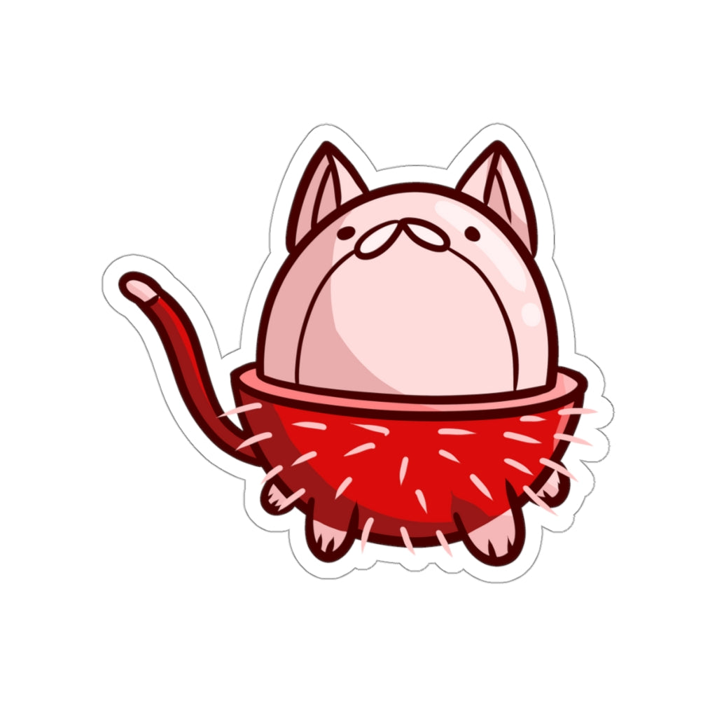 Rambutan Cat Die-Cut Sticker
