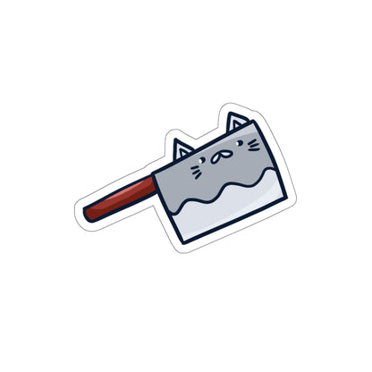 Cleaver Cat Die-Cut Sticker