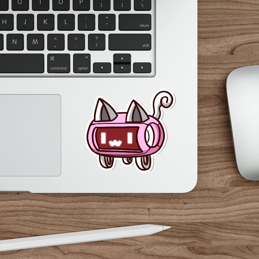 Speaker Cat Die-Cut Sticker