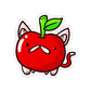Apple Cat Die-Cut Sticker