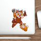 Steampunk Cat Die-Cut Sticker
