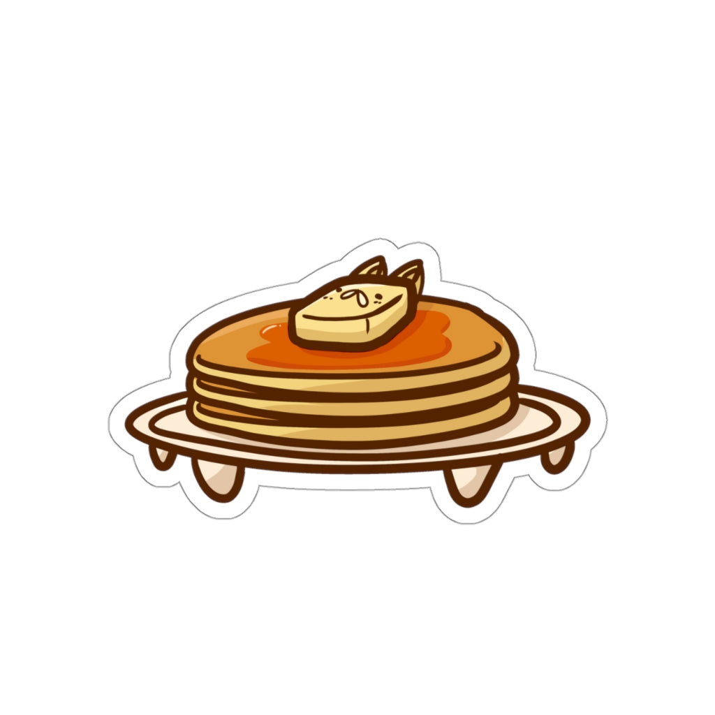 Pancake Cat Die-Cut Sticker