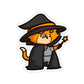Witch Cat Die-Cut Sticker