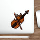 Violin Cat Die-Cut Sticker