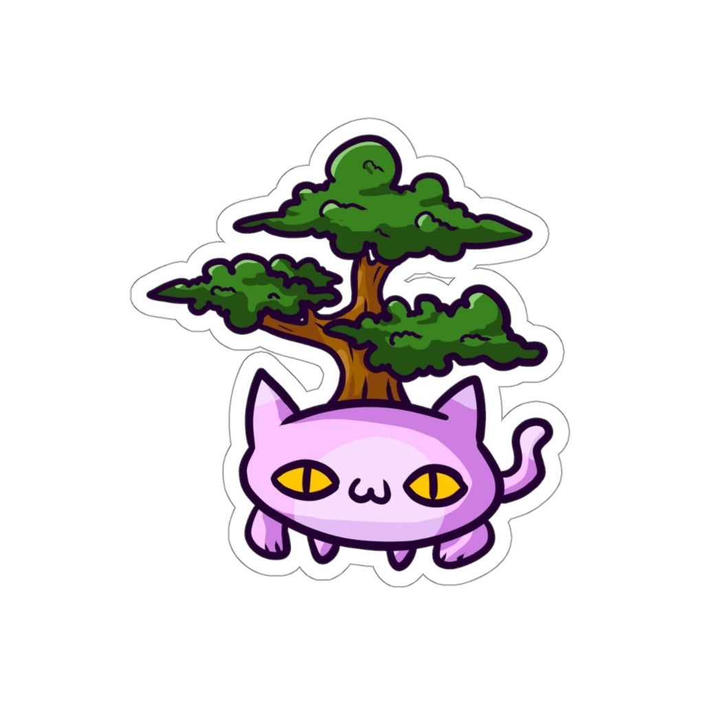 Bonsai Cat Die-Cut Sticker