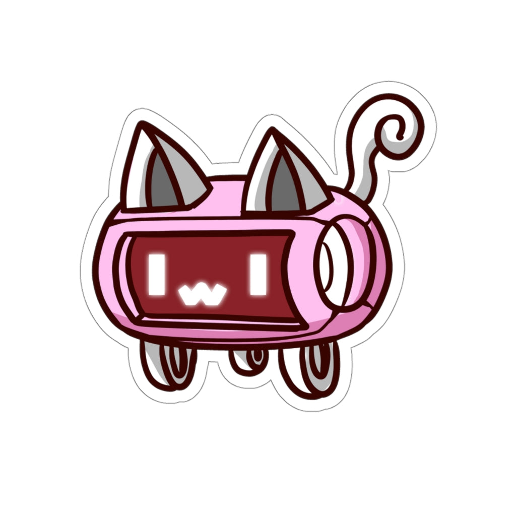 Speaker Cat Die-Cut Sticker