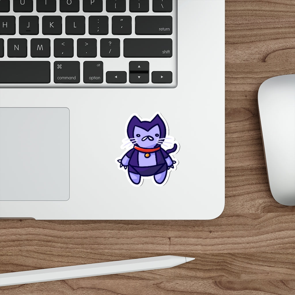 Plush Robot Cat Die-Cut Sticker