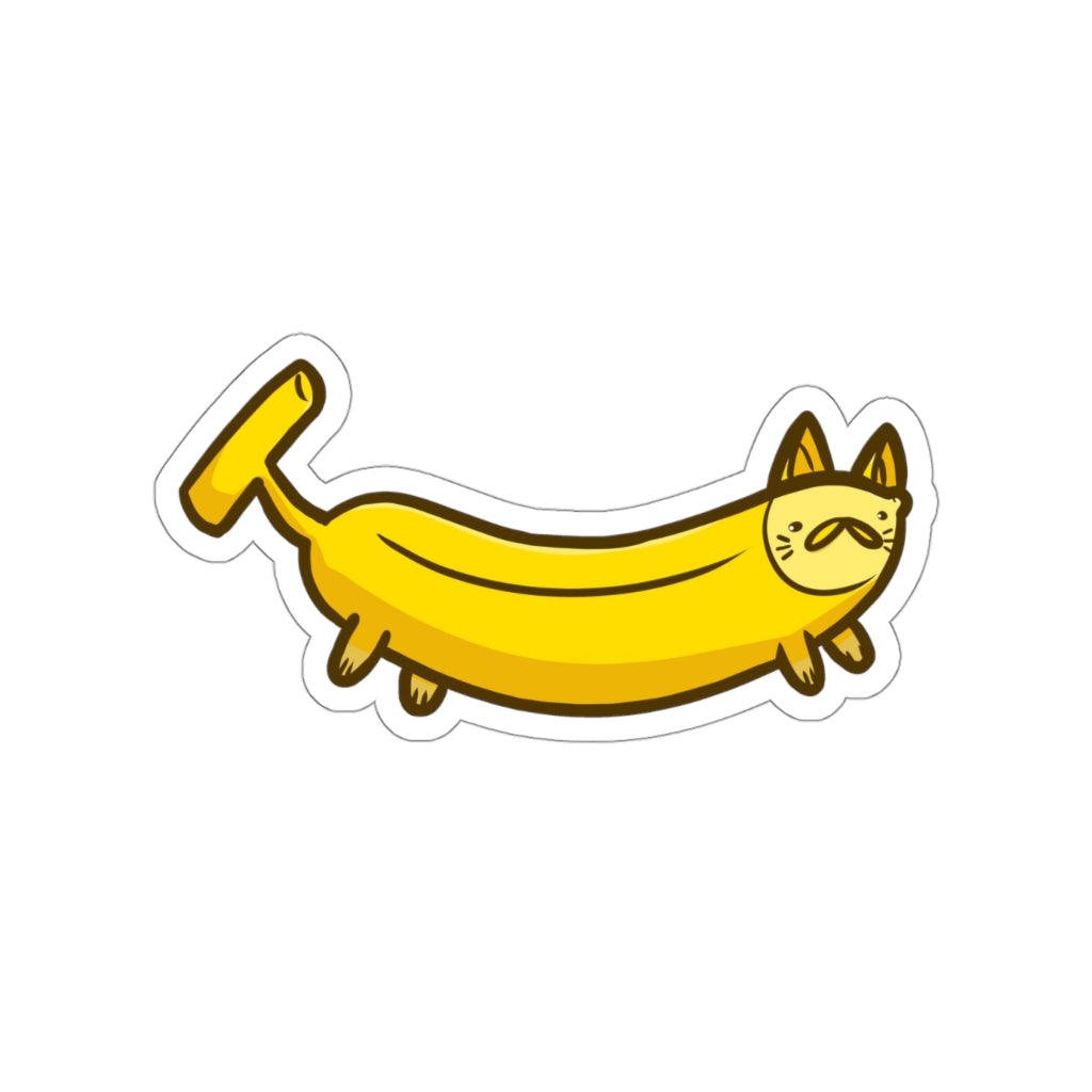 Banana Cat Die-Cut Sticker