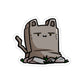 Tombstone Cat Die-Cut Sticker