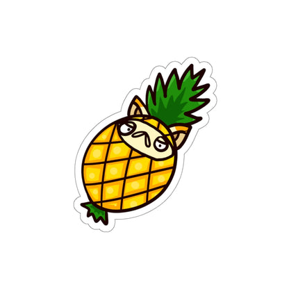 Pineapple Cat Die-Cut Sticker