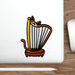 Harp Cat Die-Cut Sticker