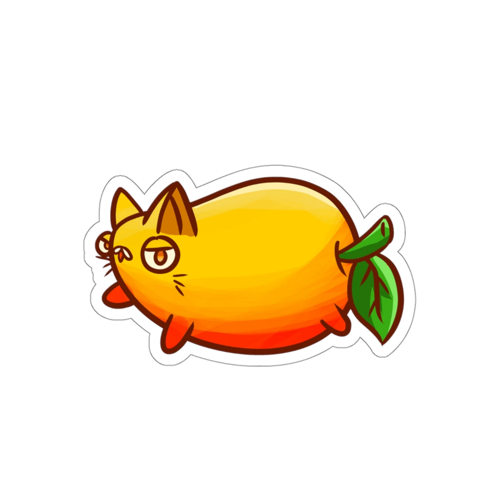 Mango Cat Die-Cut Sticker