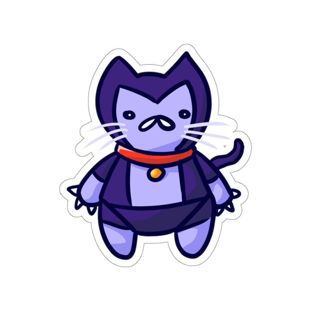 Plush Robot Cat Die-Cut Sticker