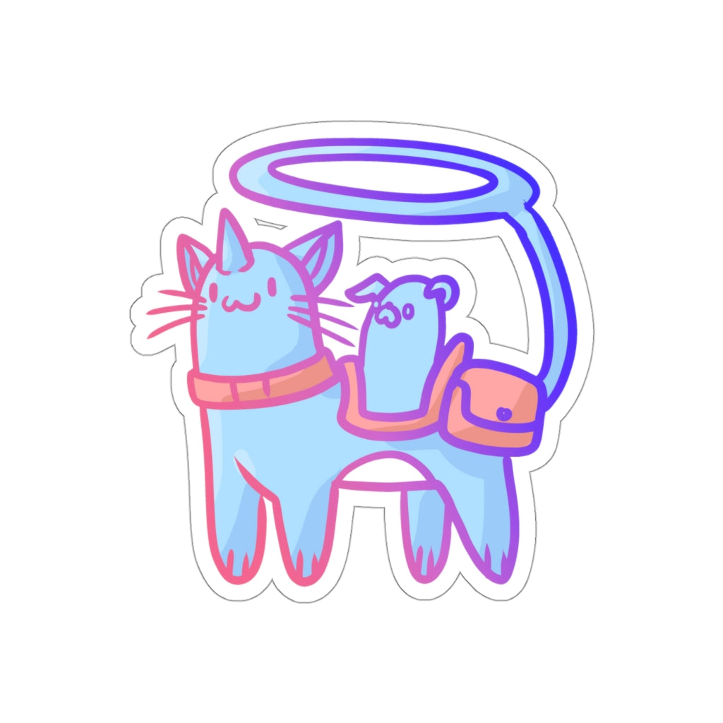 Magical Adventure Cat Die-Cut Sticker