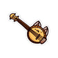 Banjo Cat Die-Cut Sticker