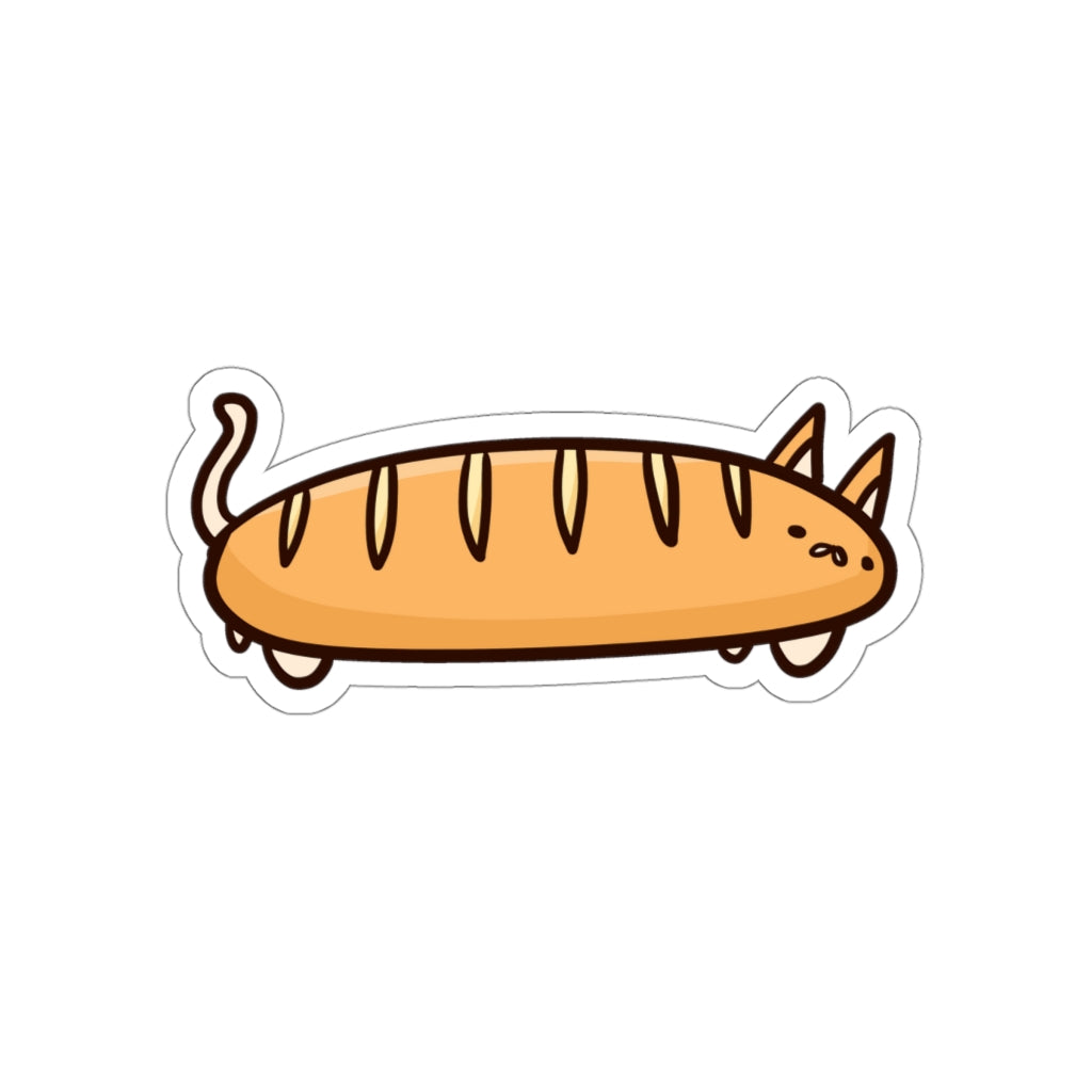 Baguette Cat Die-Cut Sticker