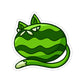 Watermelon Cat Die-Cut Sticker