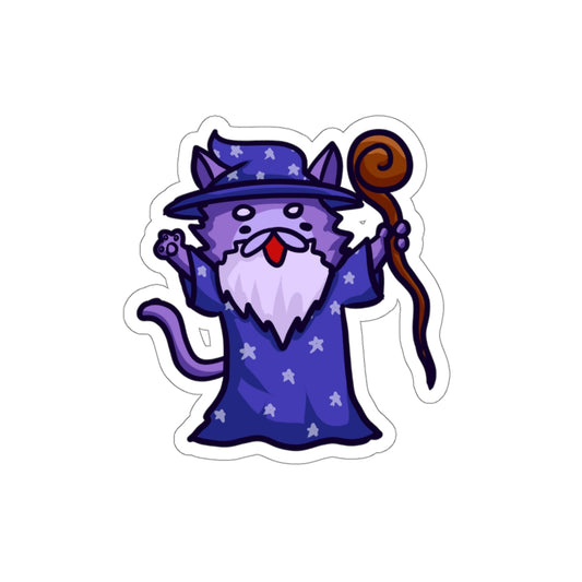 Wizard Cat Die-Cut Sticker
