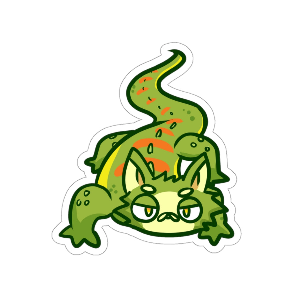 Chameleon Cat Die-Cut Sticker
