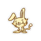 Rabbit Cat Die-Cut Sticker