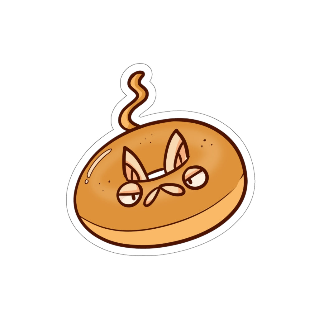 Bagel Cat Die-Cut Sticker