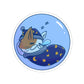 Sleepy Bubble Cat Die-Cut Sticker