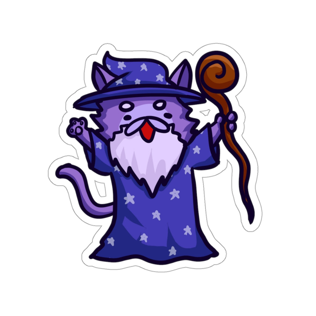 Wizard Cat Die-Cut Sticker