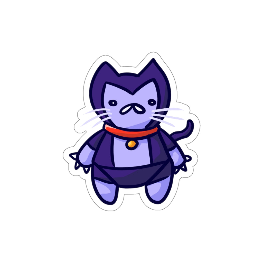 Plush Robot Cat Die-Cut Sticker