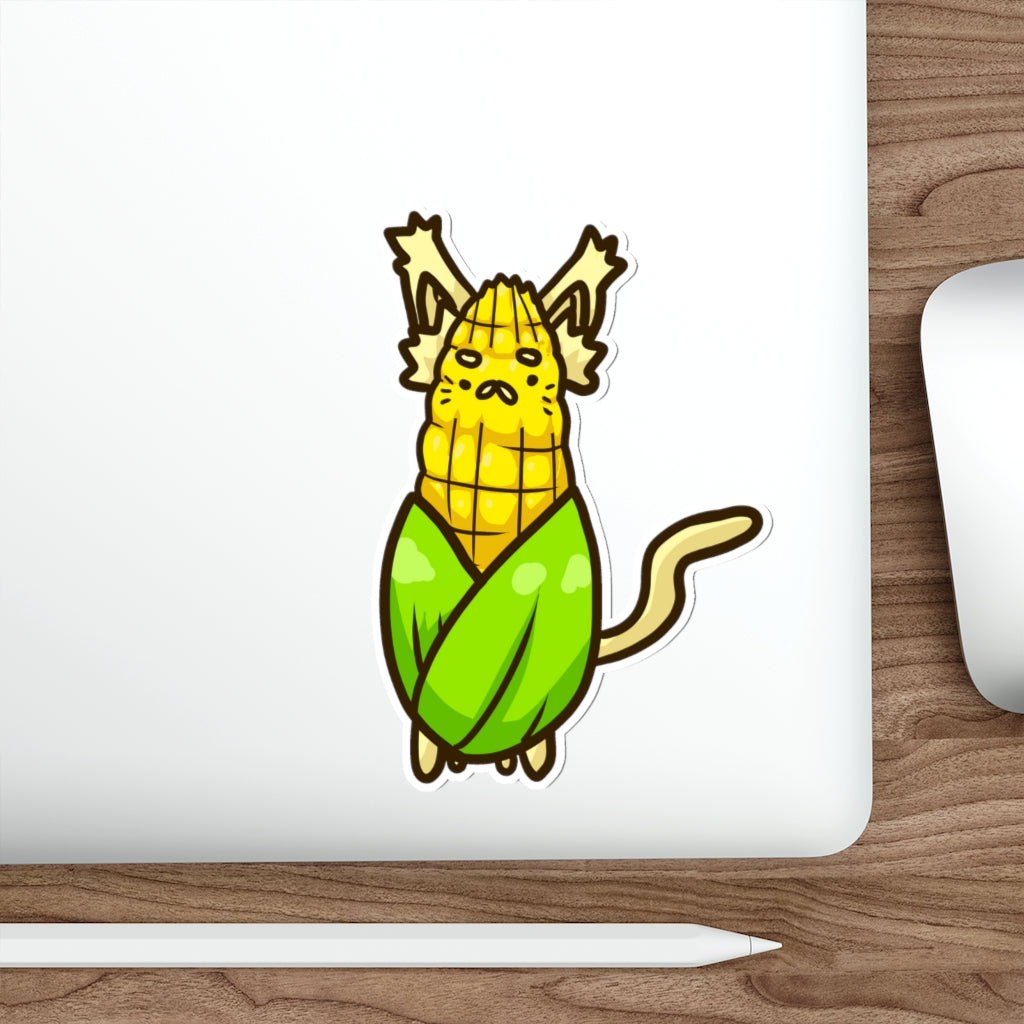 Corn Cat Die-Cut Sticker