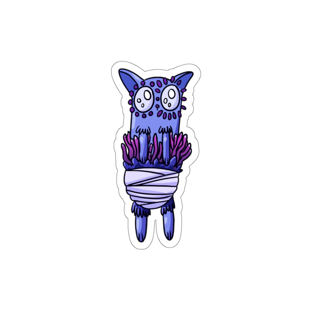 Anemone Cat Die-Cut Sticker