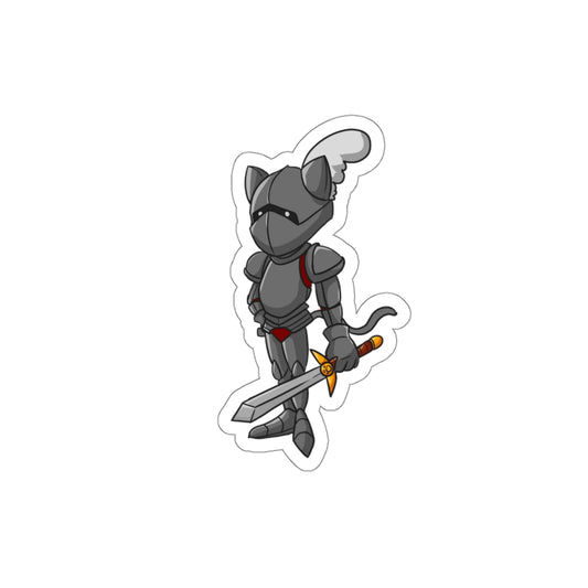 Knight Cat Die-Cut Sticker