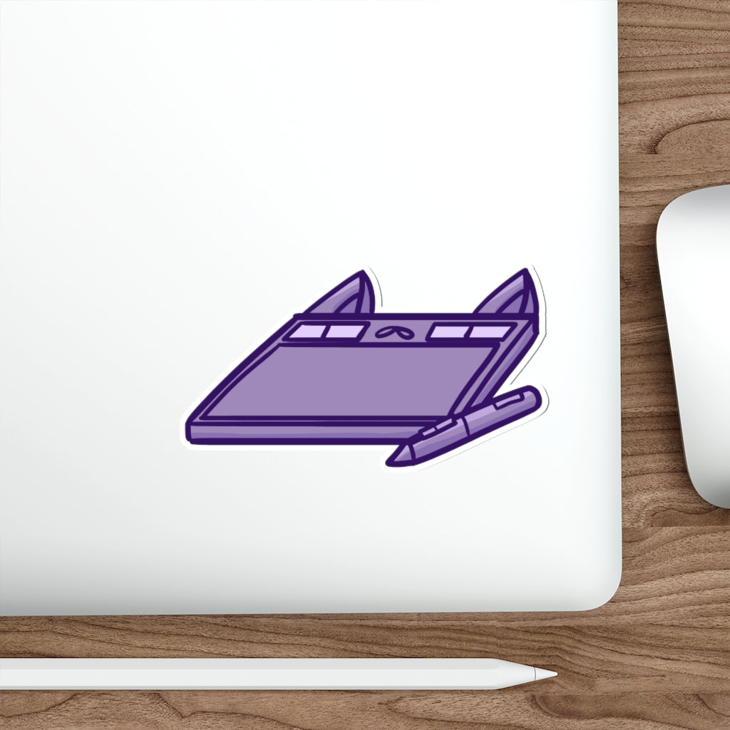 Drawing Tablet Cat Die-Cut Sticker