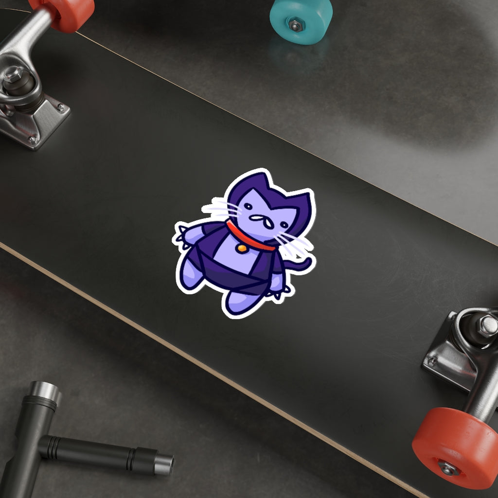 Plush Robot Cat Die-Cut Sticker